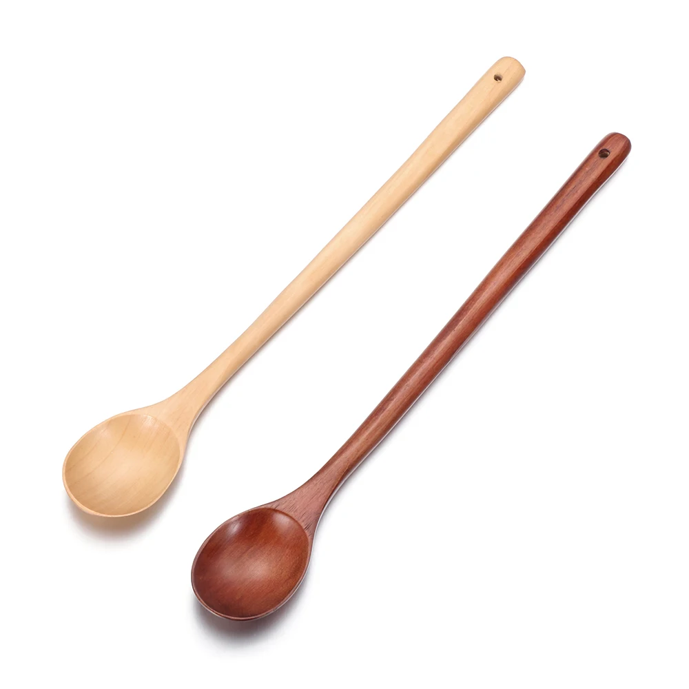 Длинная Деревянная Ручка в японском стиле ложка суповые ложки чайные посуда