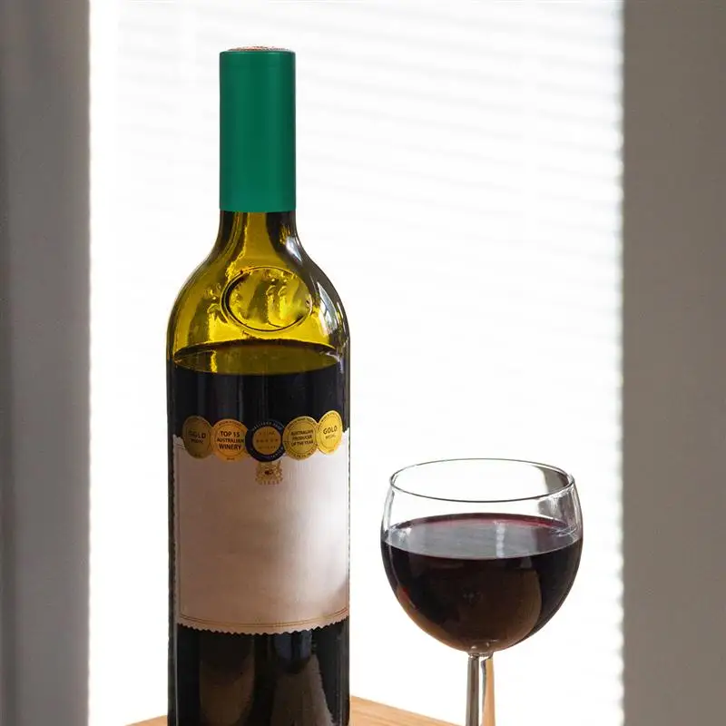 

100pcs Heat Shrink Film Sealing Cap Wine Bottle Film Wine Heat Shrinkable Cap