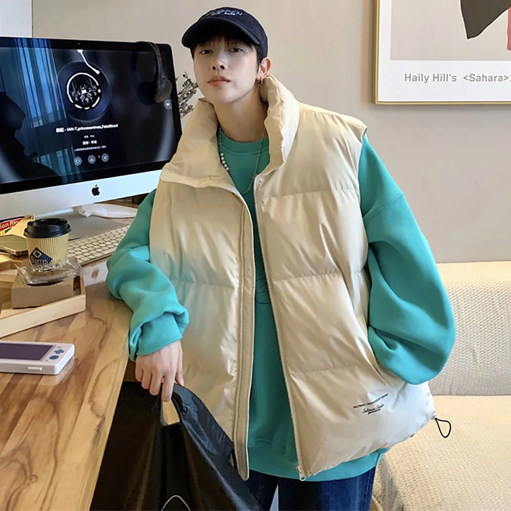 Мужская модель пузырьковое пальто 2021 зимняя парки жилеты корейская мода