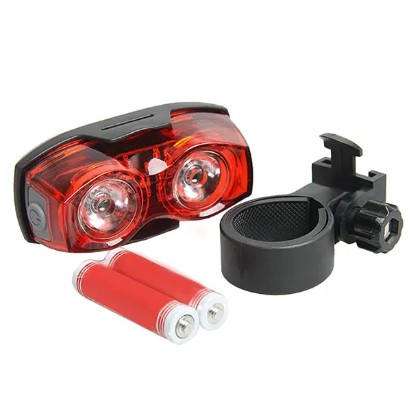 Новый Яркий велосипедный 2 светодиодный мигающий фонарь для безопасности
