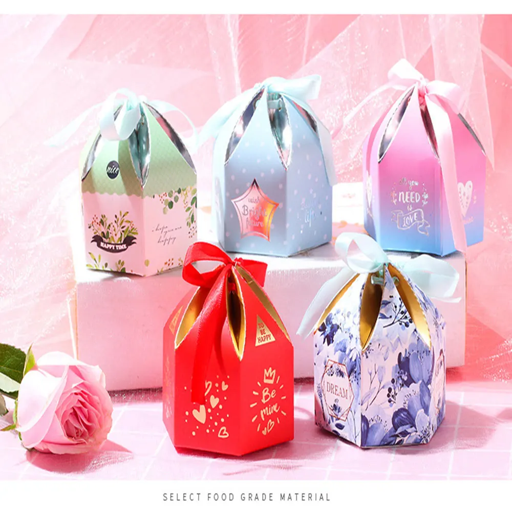 5 шт. 3 9*3 9*8 см Подарочная коробка для конфет свадебные подарочные коробки