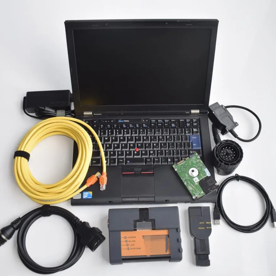 

1TB HDD MB Star C5 ICOM A2 Software 2 in 1 installed well t410 Laptop ready use for bmw icom for mb diagnosis c5