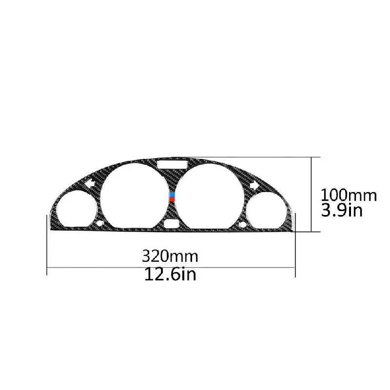 Внутренняя панель из углеродного волокна декоративная рамка для BMW E46 M3 323i 328i 330i