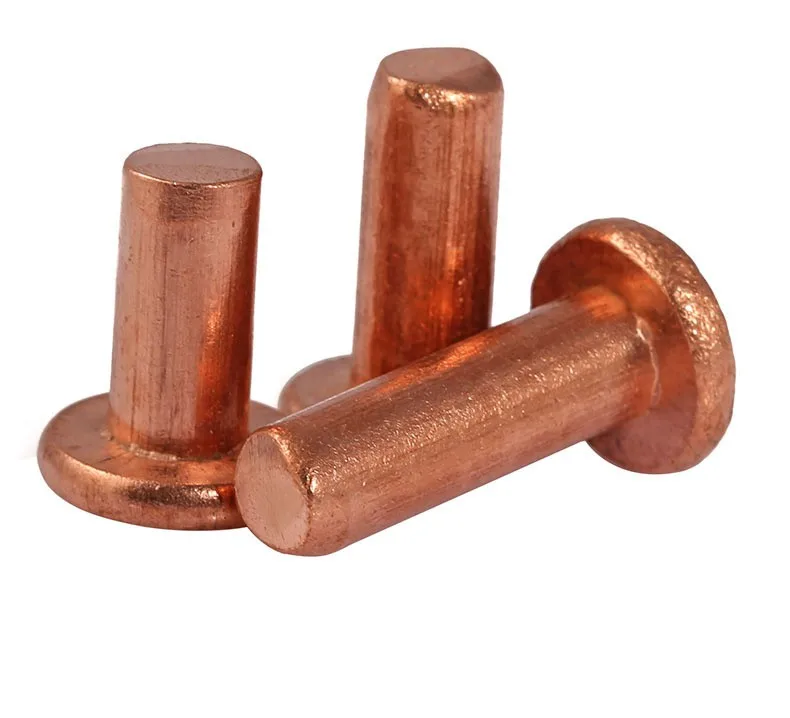 

GB109 M2 M2.5 M3 M4 Copper Solid Rivets AL Knock Flat Head Rivet