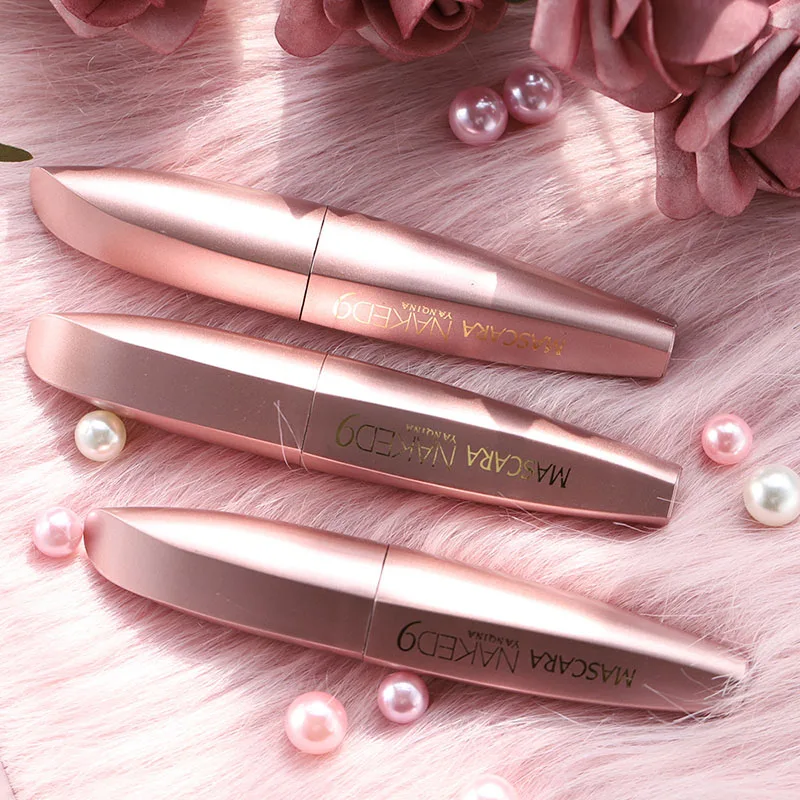 Силиконовая тушь для ресниц черная Удлиняющая густая наращивания Водостойкая