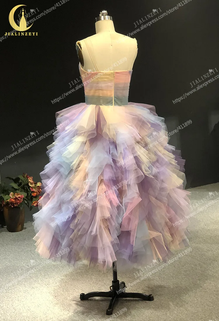 Rhine real Pictures Marchesa Straps Colorful  robes de bal Prom Dresses платье 2021 Party Dress