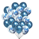 20 штук синие воздушные шары для свадьбы металлик воздушные шары для дня рождения Декор Платье для крещения для маленьких мальчиков клипсы для воздушных шаров, Bleu Декор на день рождения Balony ребенка вечерние Globos