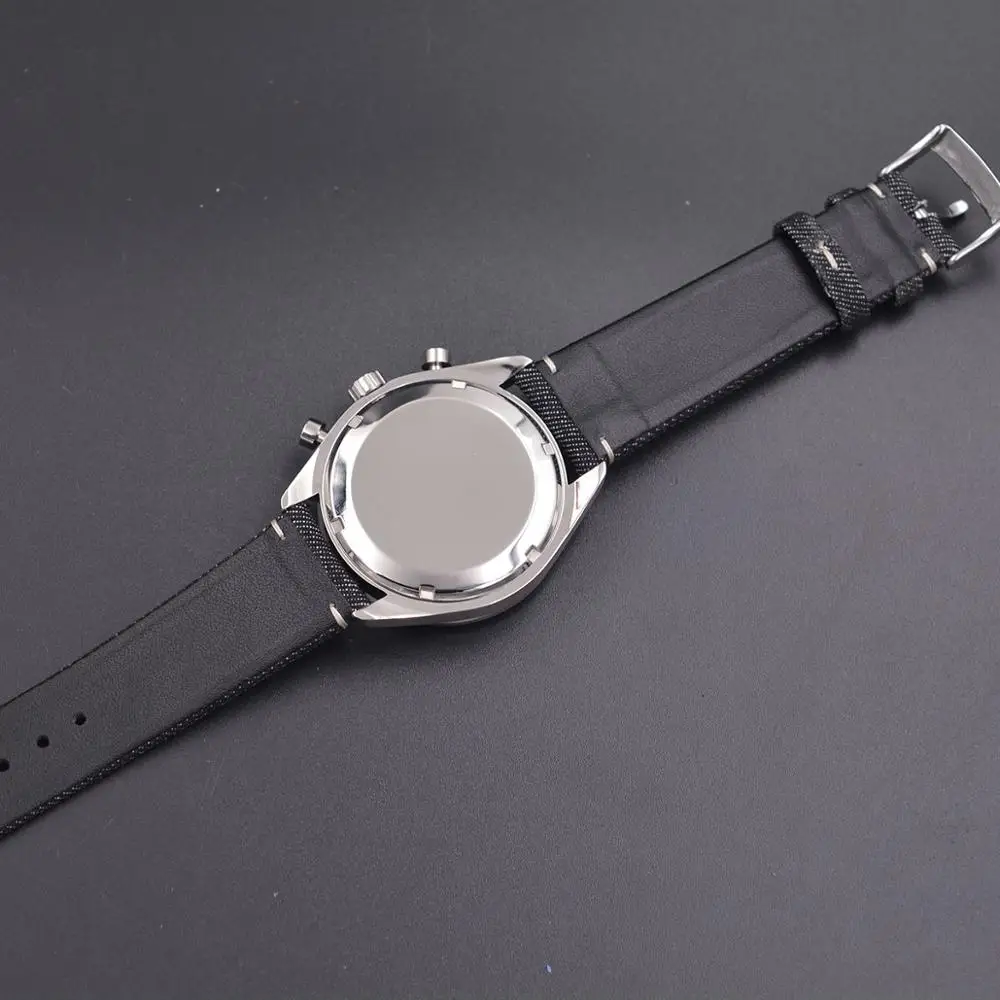 

Corgeut Top Brand 40MM Luminous Sports Multifunctional 24 Hours All Waterproof 316 SS Leather Relogio Mens Quartz Wristwatches