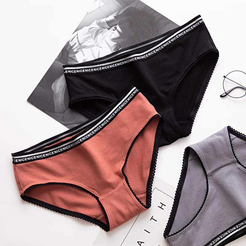 Женские хлопковые трусики с средней талией сексуальные женские для девушек