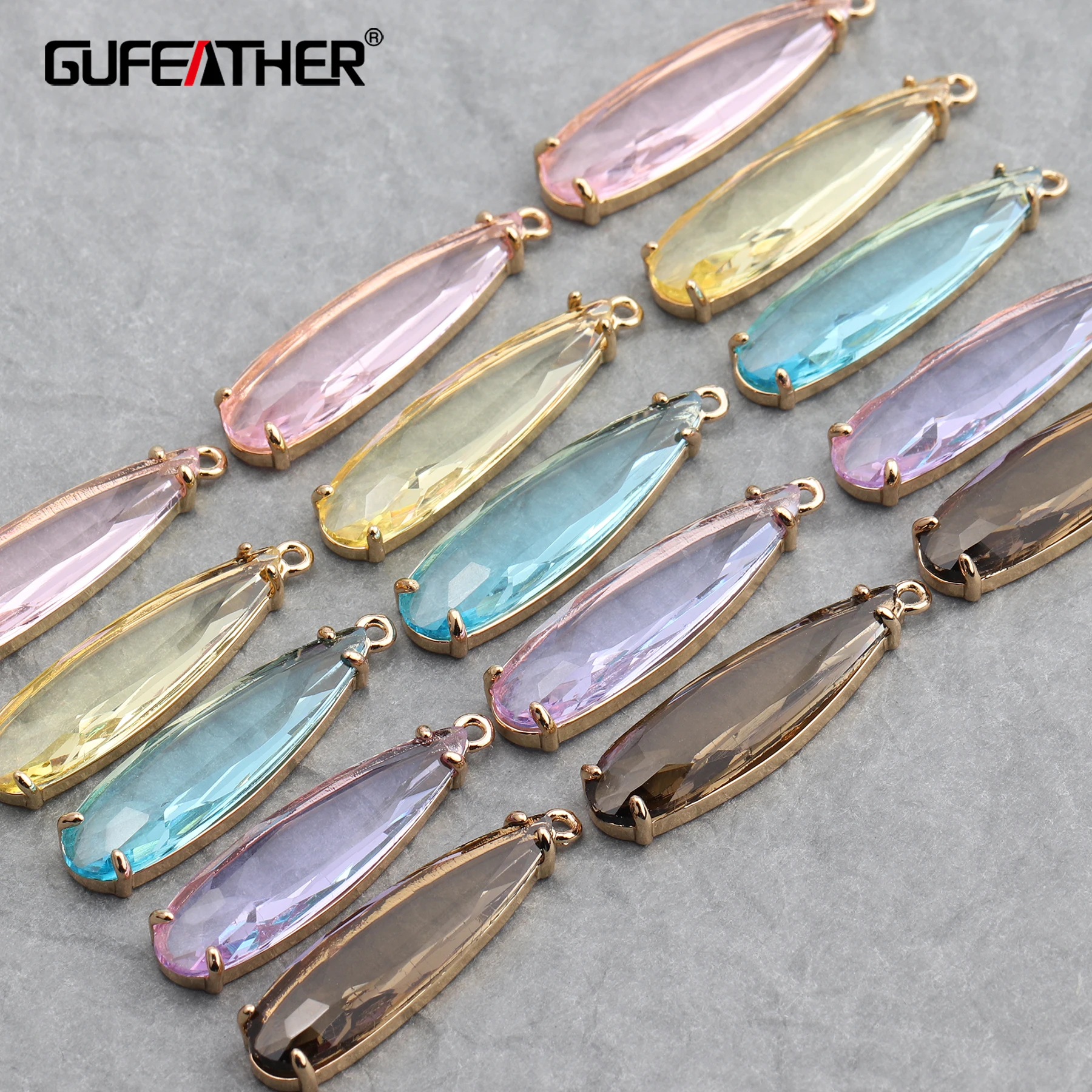 Набор аксессуаров для ювелирных изделий GUFEATHER набор из 10 шт./лот стеклянных
