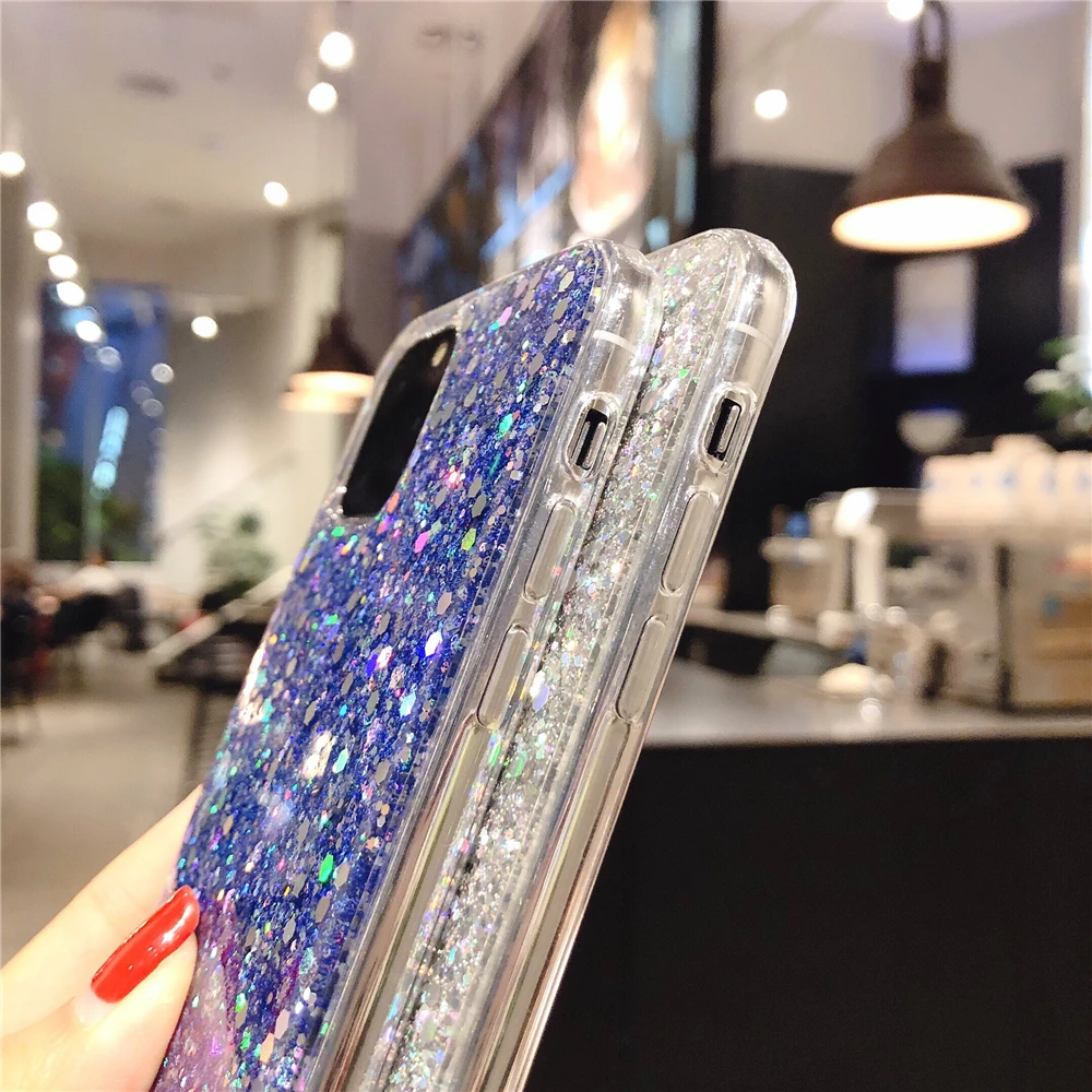 Блестящий Мягкий силиконовый чехол для Samsung Galaxy A10 A20 A20e A20s A30 A30s A40 A50 A50s A60 A70 A70s A80 A51