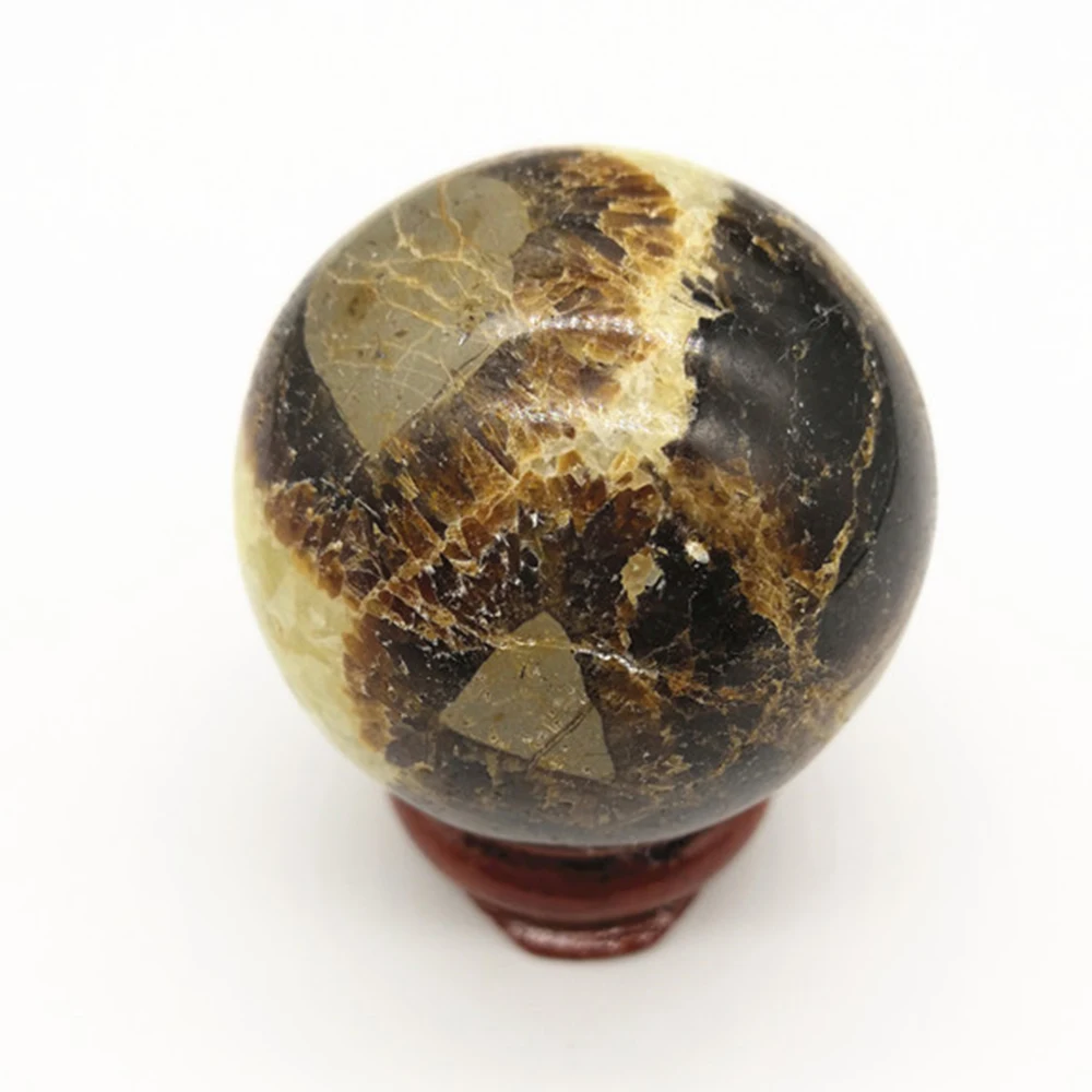 Натуральный септарийский шар кварц хрусталь сфера минеральный магнитный