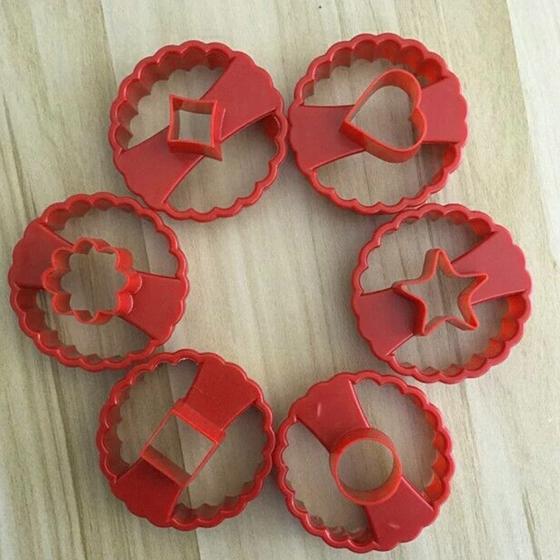 

6pcs Plastic Donut Mold Set Non-Stick Cutter Mold Cake Chocolate Candy Biscuit Pastries Mould NW