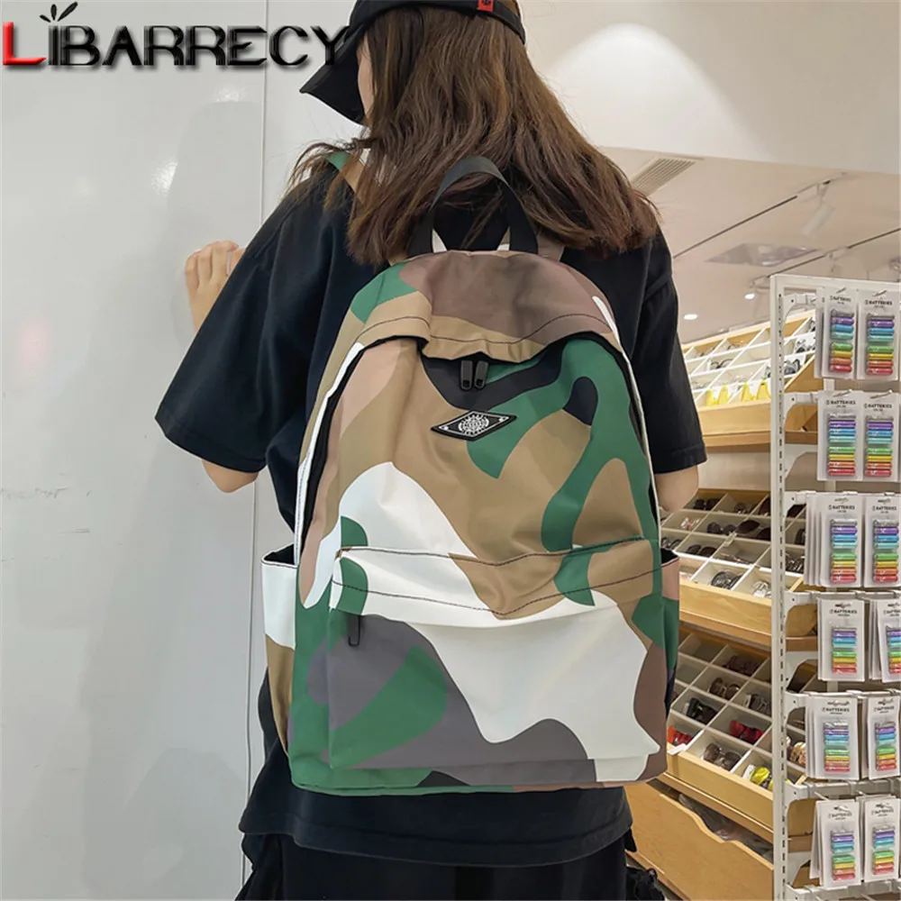 

Panelled Designer Women's Backpack Large-capacity Design Youth Student School Bag Quality Oxford Fabric Fashion Ladies Backpack