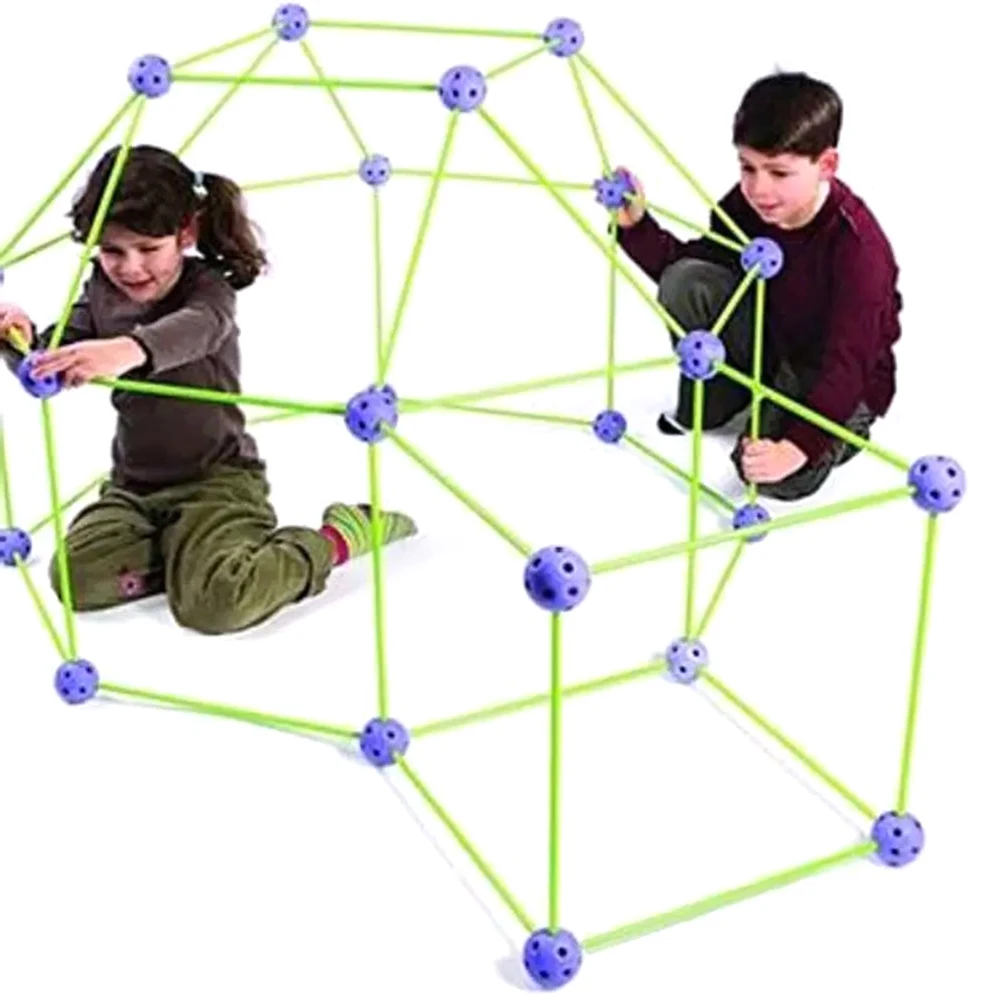 Детский конструктор форт замки туннели палатки набор сделай сам 3D игровой домик