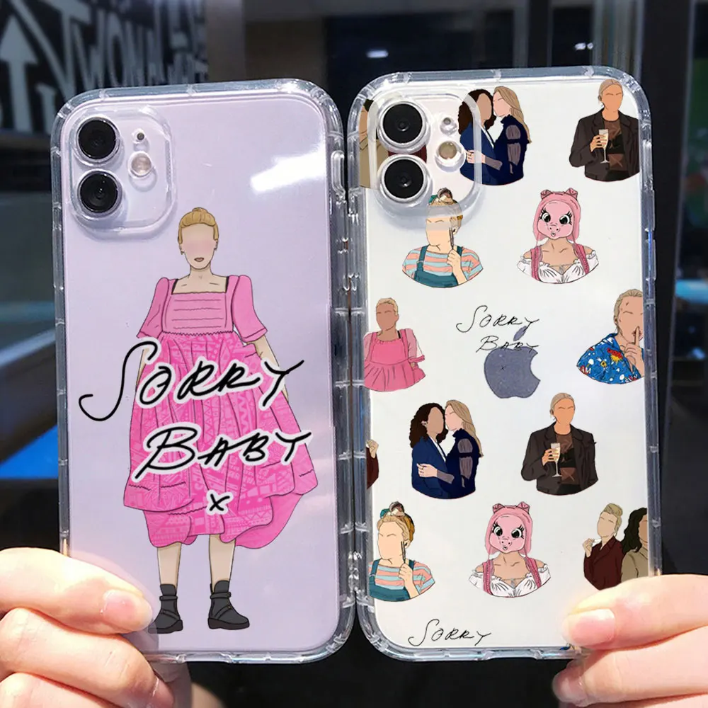 Cute girl Lovers killing Eve Sorry Baby Phone Case For iPhone 12 Pro 11 pro MAX 6 8 7 Plus X XR XS MAX TPU Case For iphone 13pro