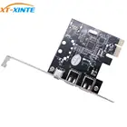 XT-XINTE PCI-E 1X до 1394 карта 3-портовая Плата расширения DV HD Плата видеозахвата pcie к IEEE 1394A 1394B 6-контактный контроллер VT6315N