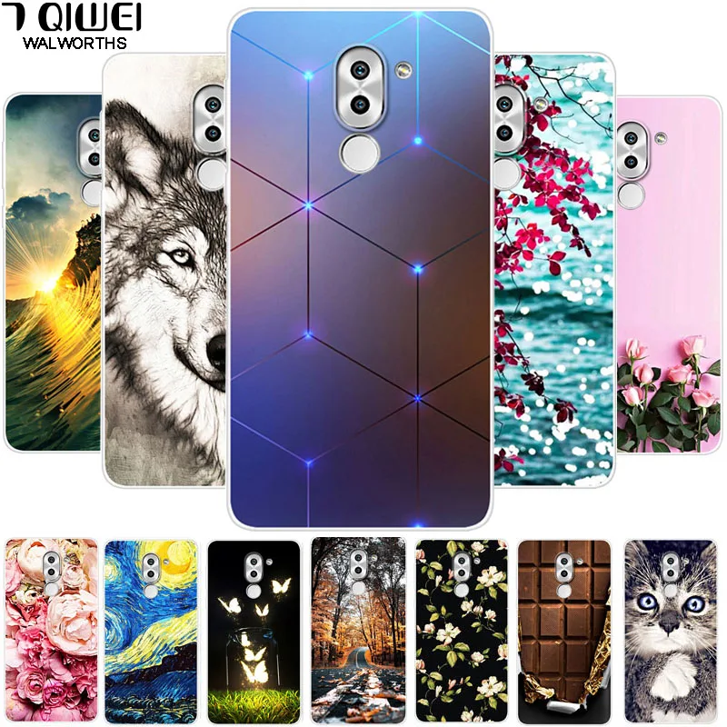 B Para Для huawei GR5 чехол 5,5 ''Мягкий ТПУ силиконовый чехол для телефона для Coque huawei Honor 6X задняя крышка Honor 6 X x GR5 милый