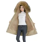 Модные женские зимние пальто средней длины с капюшоном, новинка 2021, парка больших размеров, из овечьей шерсти, свободный пуховик из хлопка, Женская куртка Pie