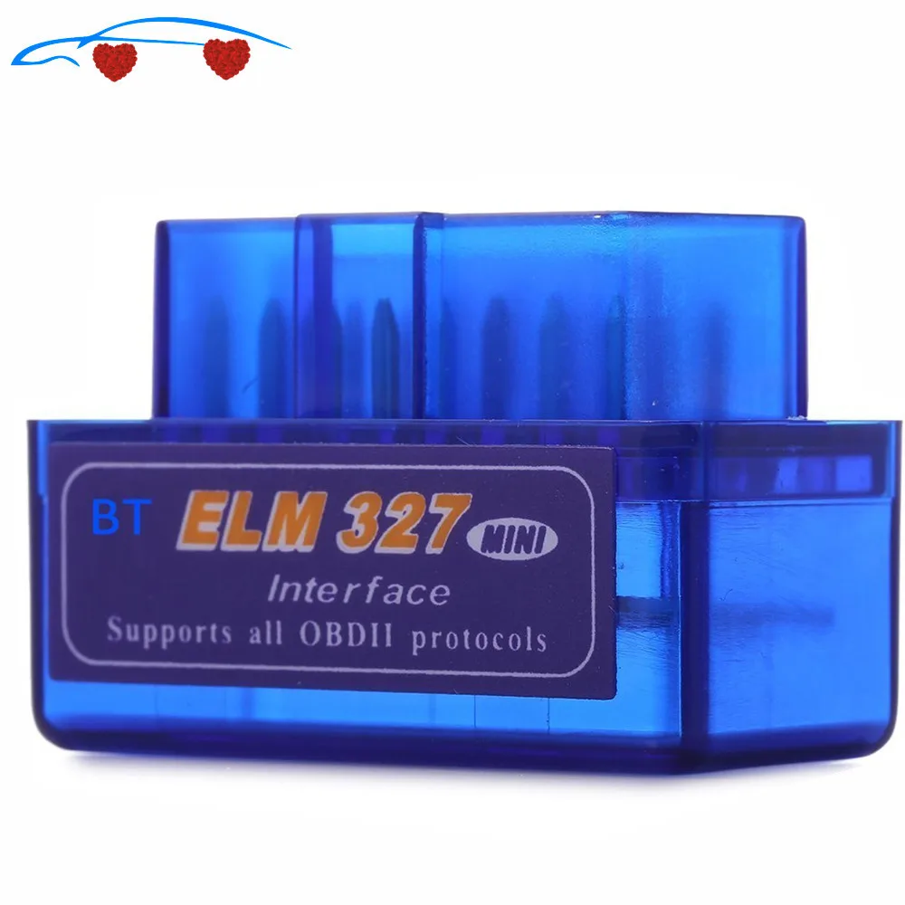 

Latest Version Mini ELM327 Auto Scanner ELM 327 Bluetooth OBD2 for Android Torque OBDII Car V2.1 Vehicle Scan Diagnostic Tool