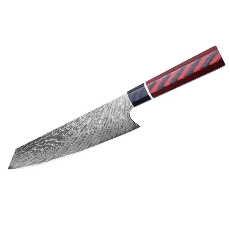 

Cuchillo de cocina Damascus G10 con mango para chef,cuchillo cocina de 8 pulgadas, cuchillo corte de carne sashimi para el hogar