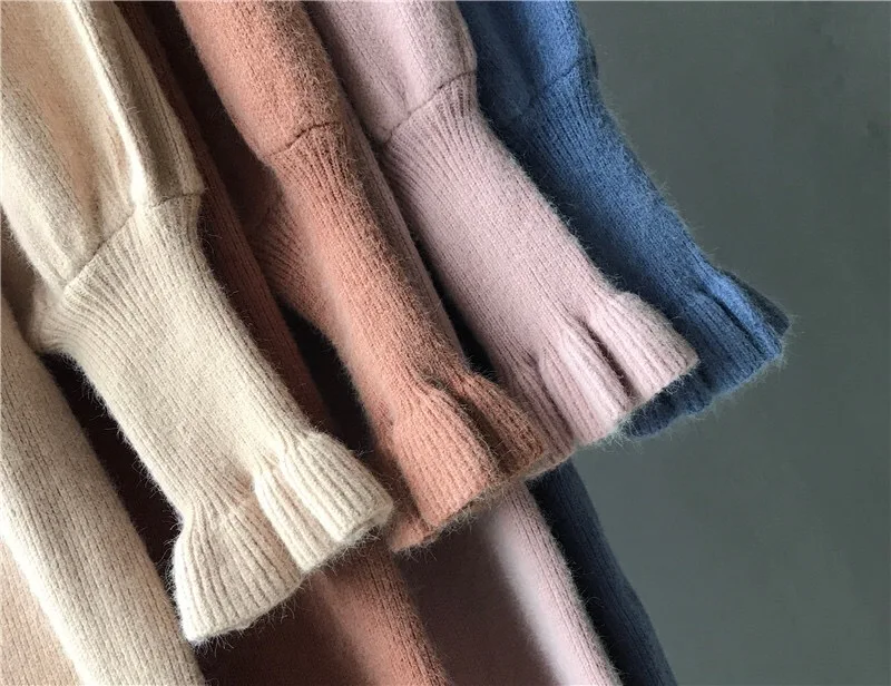 fall sweater dress plus size knitted ladies sweaters new luxury clothes pullover streetwear long sleeve winter women | Женская одежда