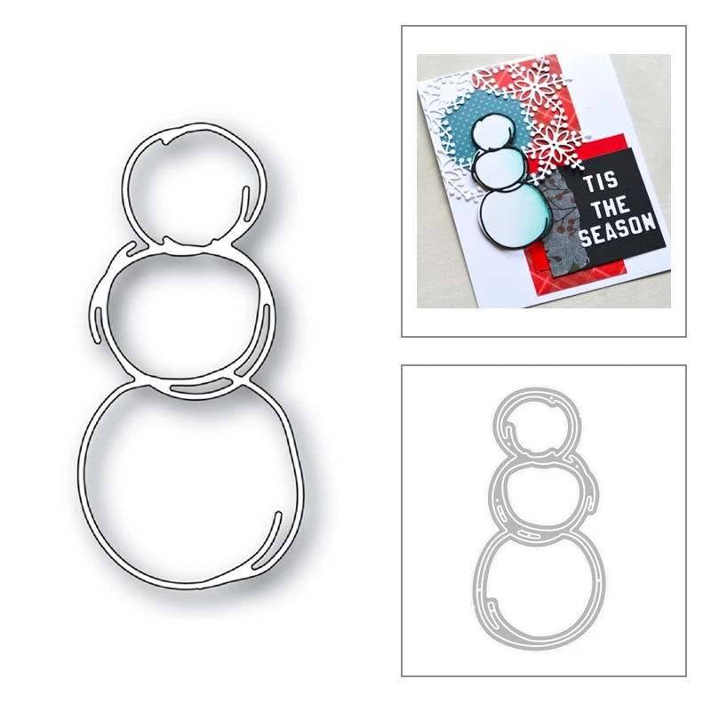 Новинка 2020 г. многослойные металлические штампы с изображением рождественского