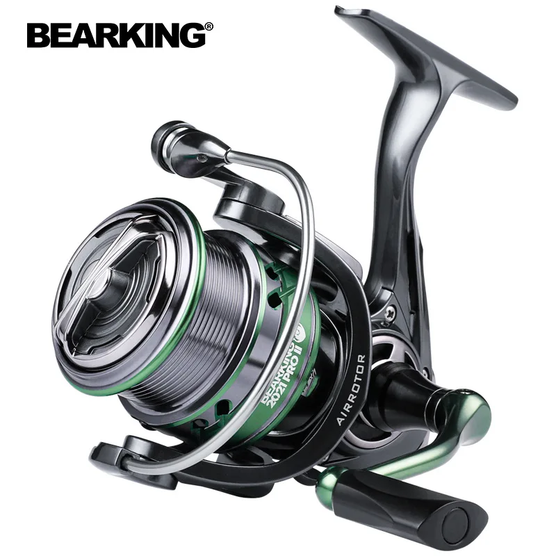 

BEARKING Brand HJ Series 7BB Stainless Steel Bearing 6.2:1 Fishing Reel Drag System 17lbs Max Power Spinning Wheel Fishing Coil