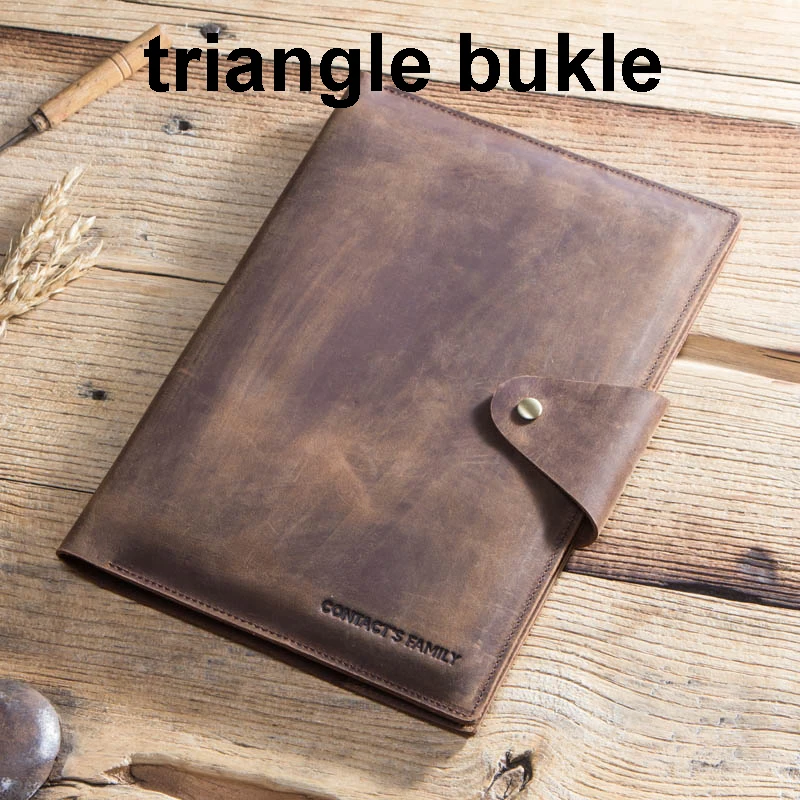 triangle buckle Чехол для планшета, сумка для iPad mini 2 3 4 5, чехол из воловьей кожи, чехол для iPad mini 7,9 дюймов, держатель для карт, карман для ноутбука - Цвет: triangle buckle