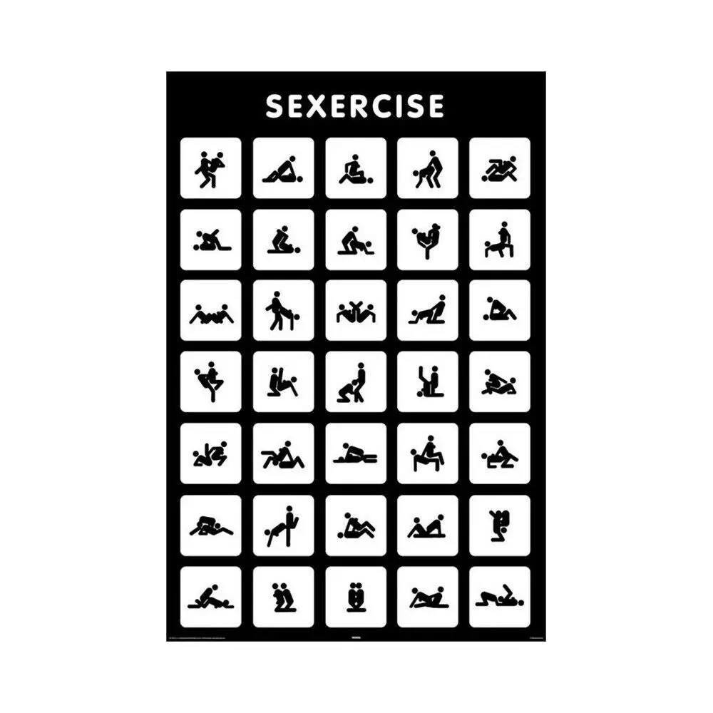 Смешные шелковые художественные принты SEXERCISE для колледжа художественное