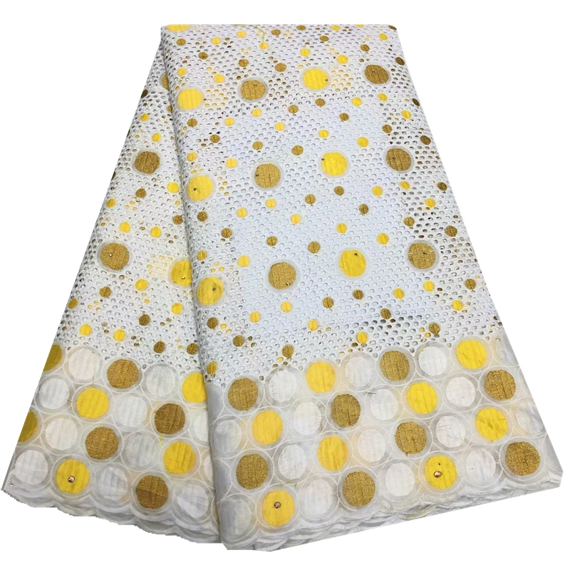 Популярное открытое Африканское сухое кружево ткань швейцарская вуаль