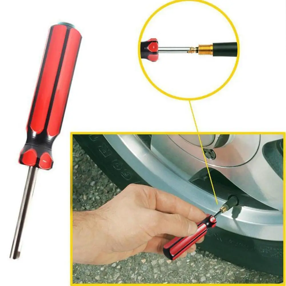 

Auto Car Truck Bicycle Screwdriver Motorcycle Tire Valve Repair Stem Core Steel Kit Metal Install Repair Tool Remover Tire J9O5