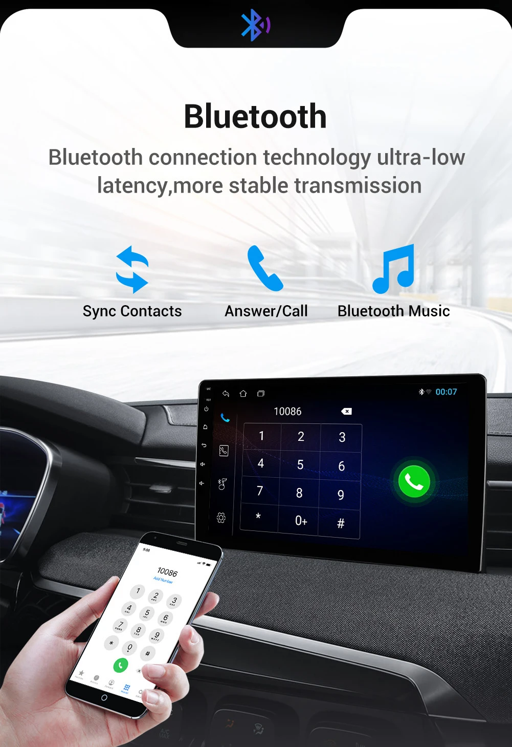 Автомобильный мультимедийный плеер Bosion универсальная стерео-система на Android 10 с