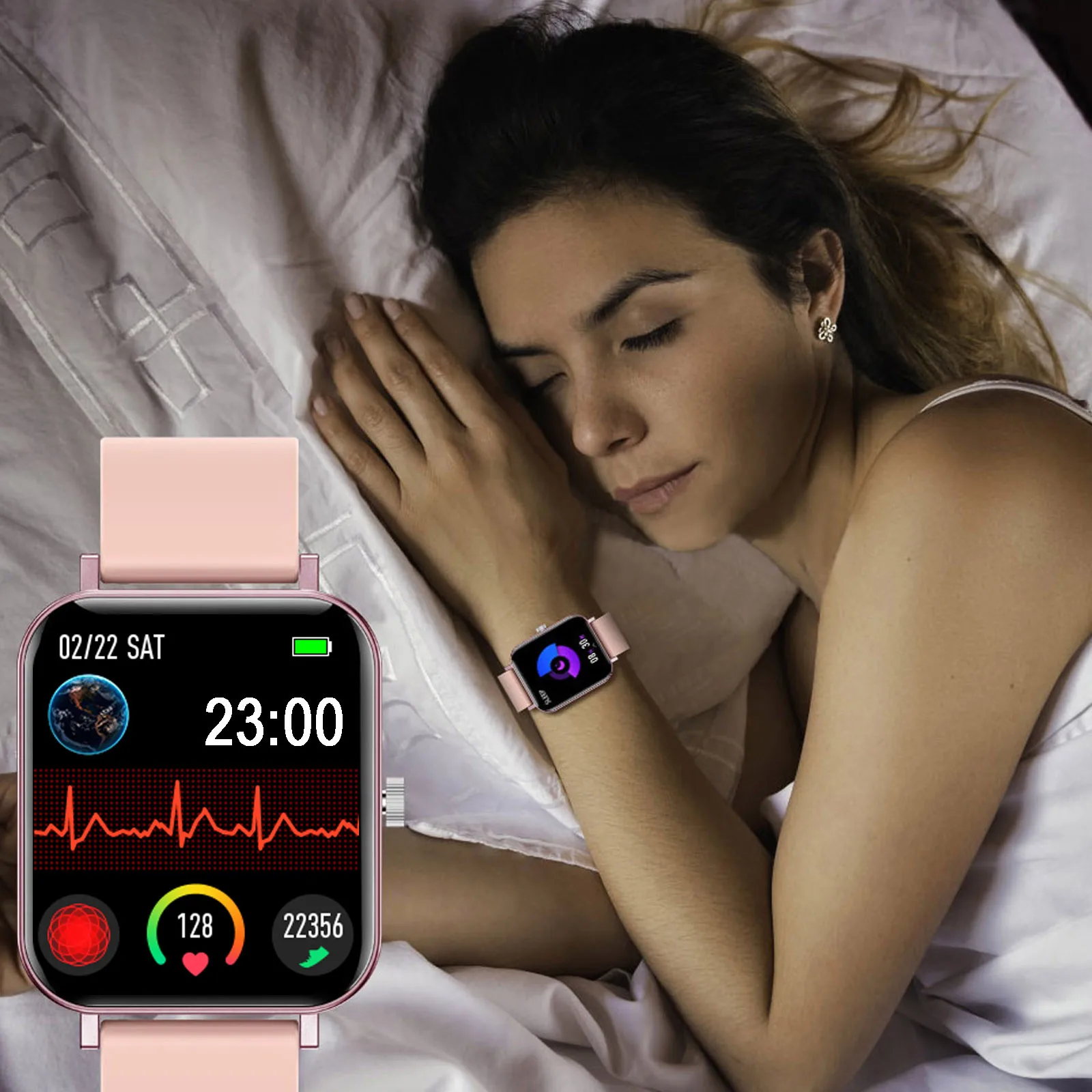 

CF82 Smart Watch 1.69 inch Sports Track Young Cute Long Standby Heart Rate Blood Pressure Multi-Dial For Android IOS Men's watch