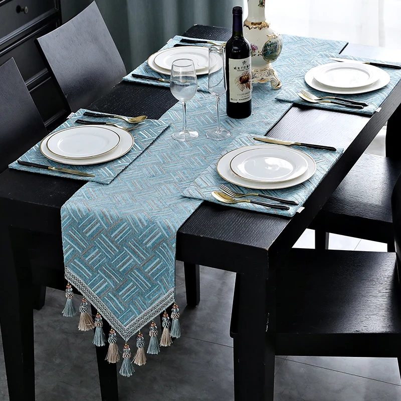 

Wedding Luxury Modern Table Runners Placemats Glam Macrame Dining Table Runner Decoration Camino De Mesa Table Cloth BW50ZQ