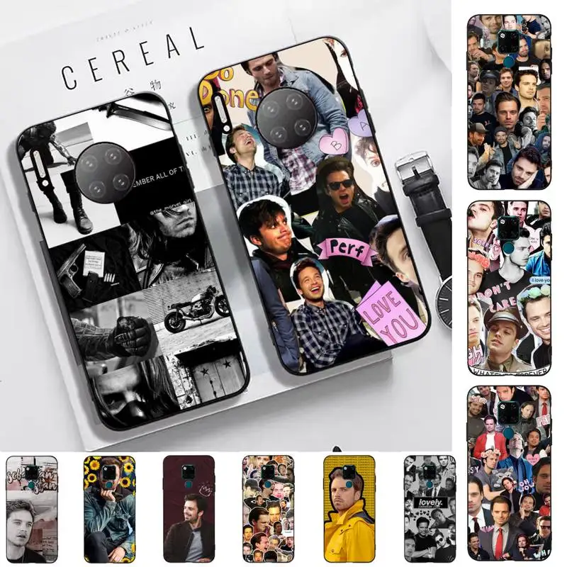 

FHNBLJ Sebastian Stan Collage Bucky Barnes Phone Case for Huawei Mate 20 10 9 40 30 lite pro X Nova 2 3i 7se