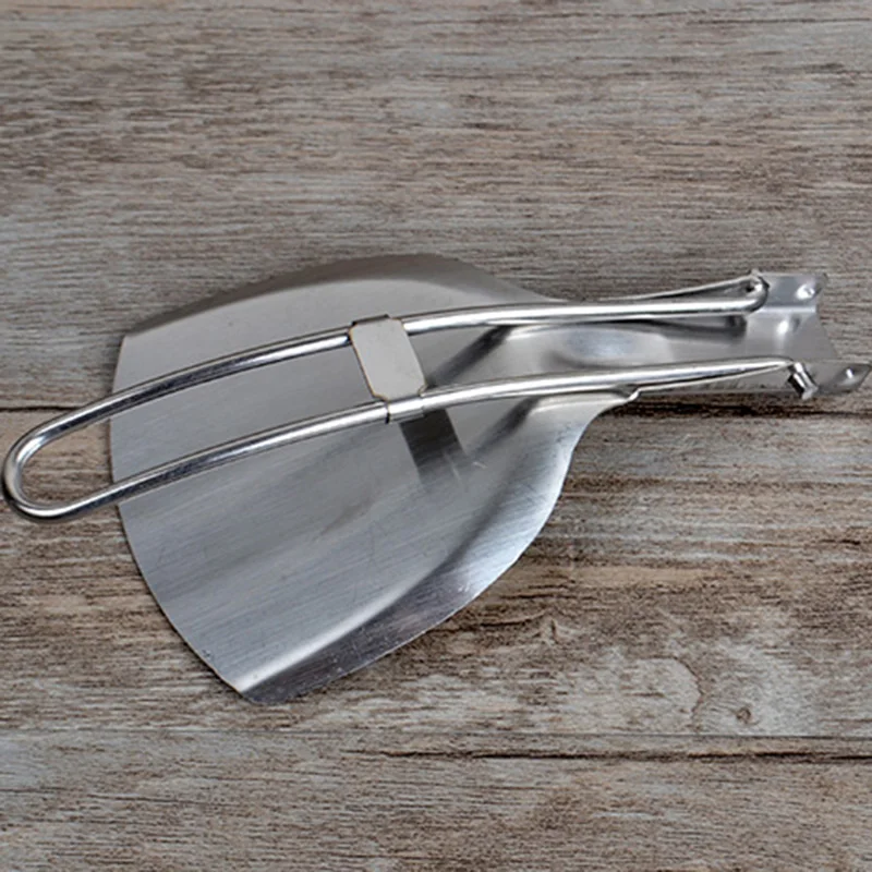 Folding Spatula Outdoor Stainless Steel Cooking Shovels Picnic Cookware Shovel Parts Hiking Camping Tableware | Спорт и развлечения