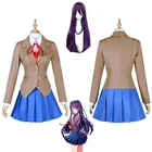 Костюм для косплея девушек Doki, униформа для литературы, косплей сайори, Юри Нацуки, школьная форма для девочек