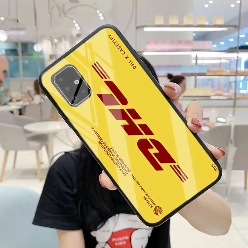

Hot DHL Express Edition Label Phone Case For Samsung S6 Plus 8 9 10 Plus Note8 9 10pro 10E S20 Plus Ultra A7 Tempered Glass
