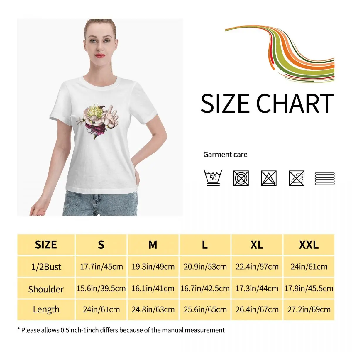 

Anime Fans Majin Broly I women's shirts Soft and comfortable Short sleeveRound neck T-shirt