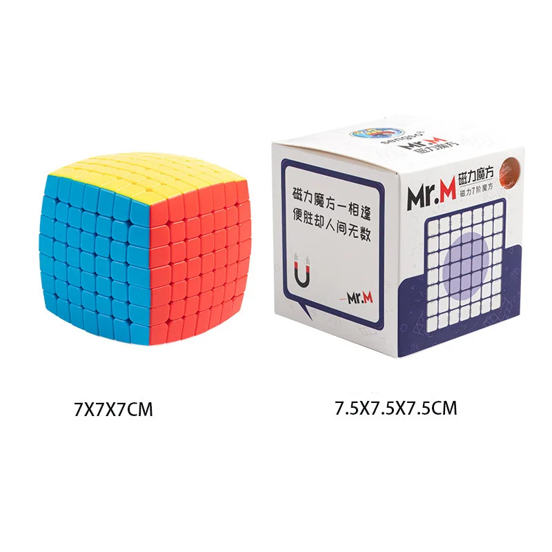 

Shengshou Magnetic 7x7x7 Magic Cube Competition Racing Professional Puzzle Magnetic Speed Cube Toy Sensory Toys puzzle Toys Gift