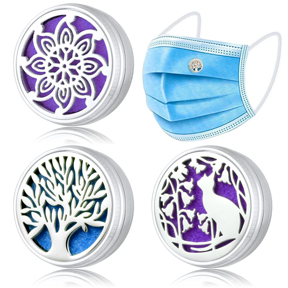 Диффузор медальон для масок ароматерапия зажимы из нержавеющей стали подвески