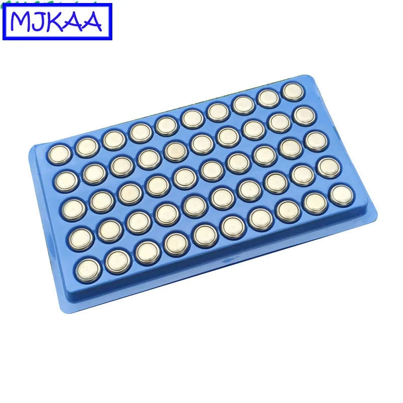 MJKAA 50 шт. AG13 LR44 1 5 В щелочная кнопочная монетная батарея 357A A76 303 SR44SW SP76 L1154 RW82 RW42