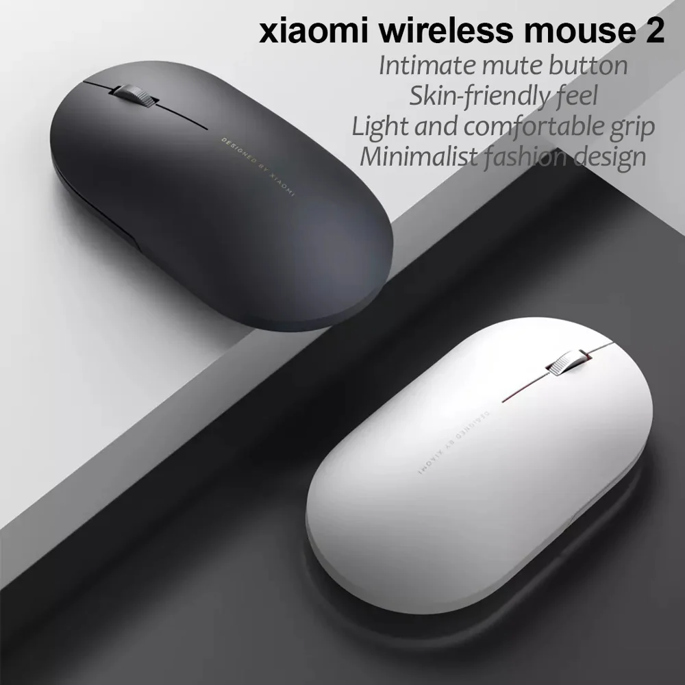Оригинальная беспроводная мышь Xiaomi 2 Mini mute портативная игровая 1000 точек/дюйм 4 GHz PC