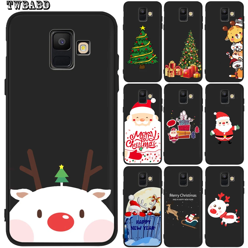 Рождество с нашитым на груди милым снеговичком: Elky чехол для крышки samsung Galaxy A8 2018 A7