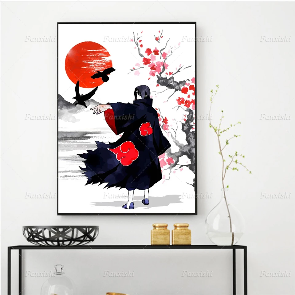 

Naruto Anime Posters Uchiha itachi Painting Nordic Wall Art Prints Canvas Modular Pictures for Living Room Home Decor Boy Gift