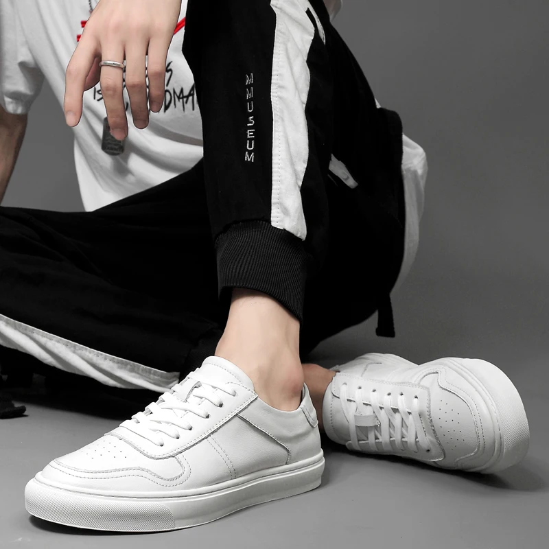 

Zapatos Informales De Hombre Leather Casual Shoes Men Sneakers Fashion Light Breathable Leisure Causal For Sneaker Man Shoe
