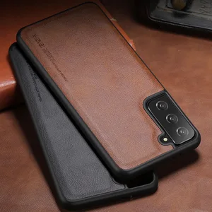 x level pu leather case for samsung galaxy s21 fe original soft silicone edge back phone cover for samsung a72 a52 a42 a32 5g free global shipping
