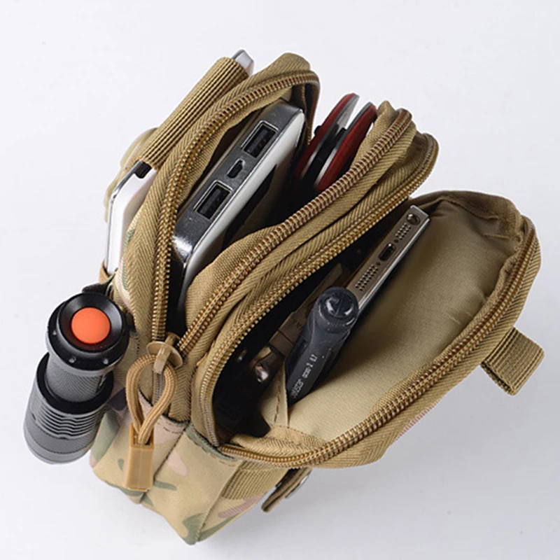 Военная тактическая поясная сумка многоцветная водонепроницаемая для кемпинга
