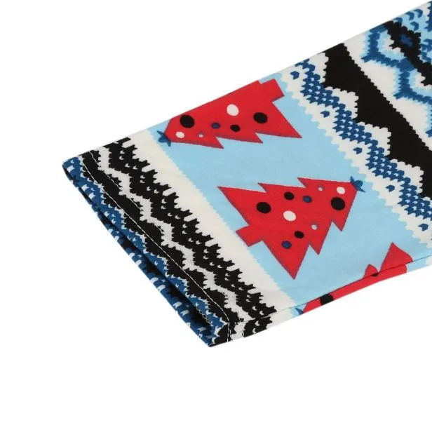 Рождественские леггинсы из полиэстера женские Модные Женские Эластичные